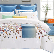 Butterfly 7 Piece Cotton Duvet Cover Set, King