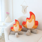 Camp Fire Throw Pillow