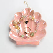 Iridescent Ceramic Seashell Jewelry Tray