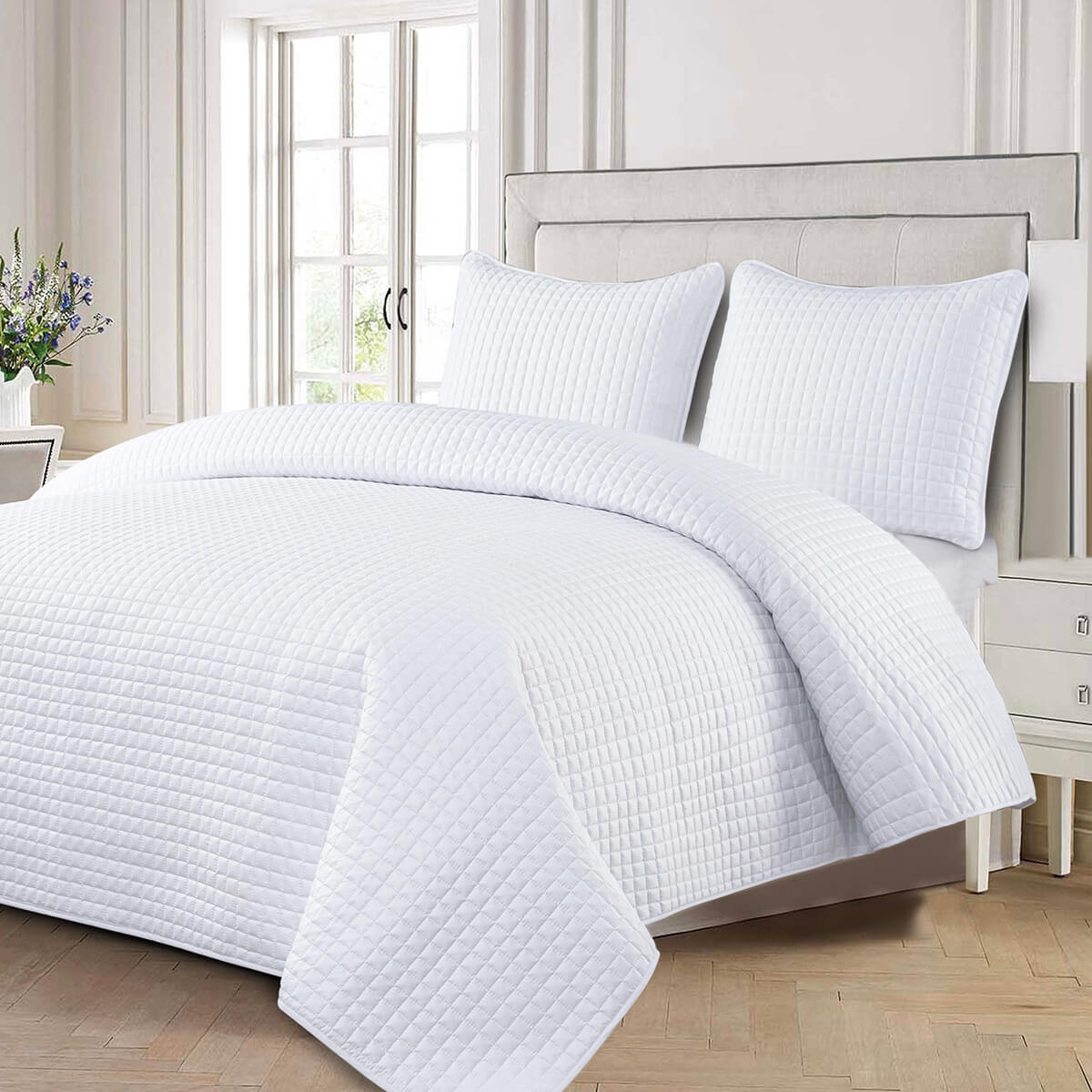 Checkered Quilts & Coverlet Set