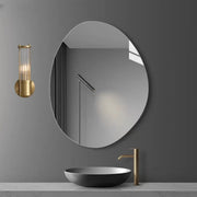 Chrome Finish Modern Glass Cylindrical Vanity Sconce