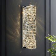 Chrome Luxury Crystal Wall Sconce Lighting