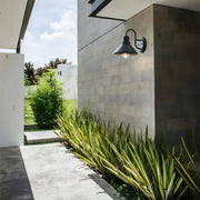 Classic Cone Black Metal External LED Wall Lights