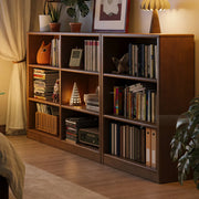 Classic Kids Low Profile Wood Brown Horizontal 3-Tier Bookshelf