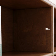 Classic Kids Low Profile Wood Brown Horizontal 3-Tier Bookshelf