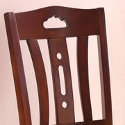 Classic Open Slatted Back Wood Standard Dining Chair