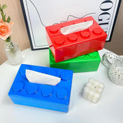 Construction Brick Tissue Holder
