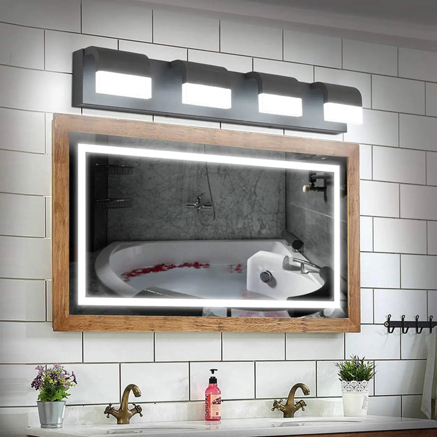 Contemporary Black LED Bathroom Vanity Light Fixture