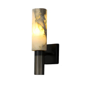 Contemporary Cylinder Marble Alabaster Mini Wall Lamp