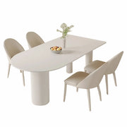 Contemporary Free Form Stone White Dining Table