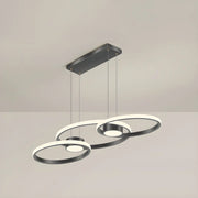 Contemporary Gold Ring Metal LED Dining Room Pendant Light