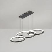 Contemporary Gold Ring Metal LED Dining Room Pendant Light
