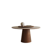 Contemporary Lazy Susan Rotating Tray Round Dining Table