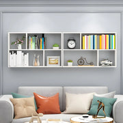 Contemporary Wall Mounted Rectangular Bookshelf