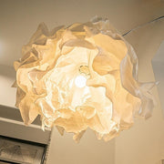 Contemporary White Paper Floral LED Floor Light