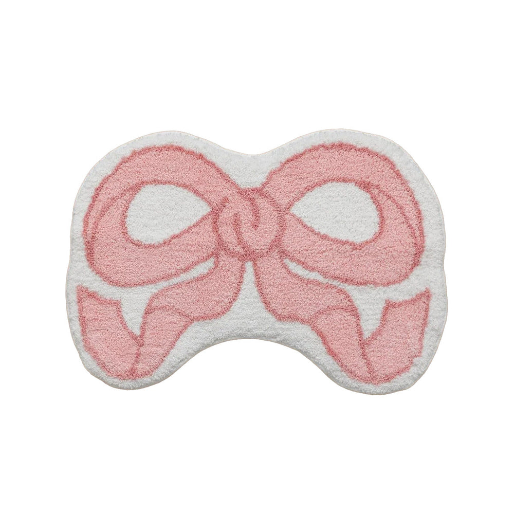 Coquette Aesthetic Bow Shaped Rug