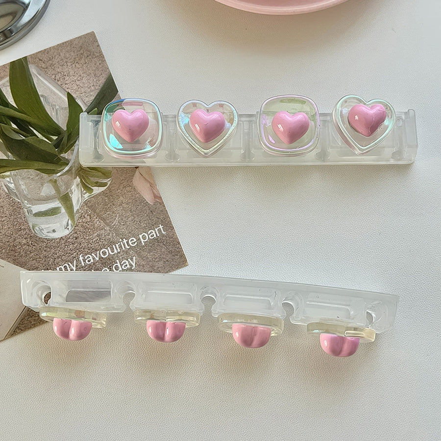 Coquette Pink Hearts Cable Holder
