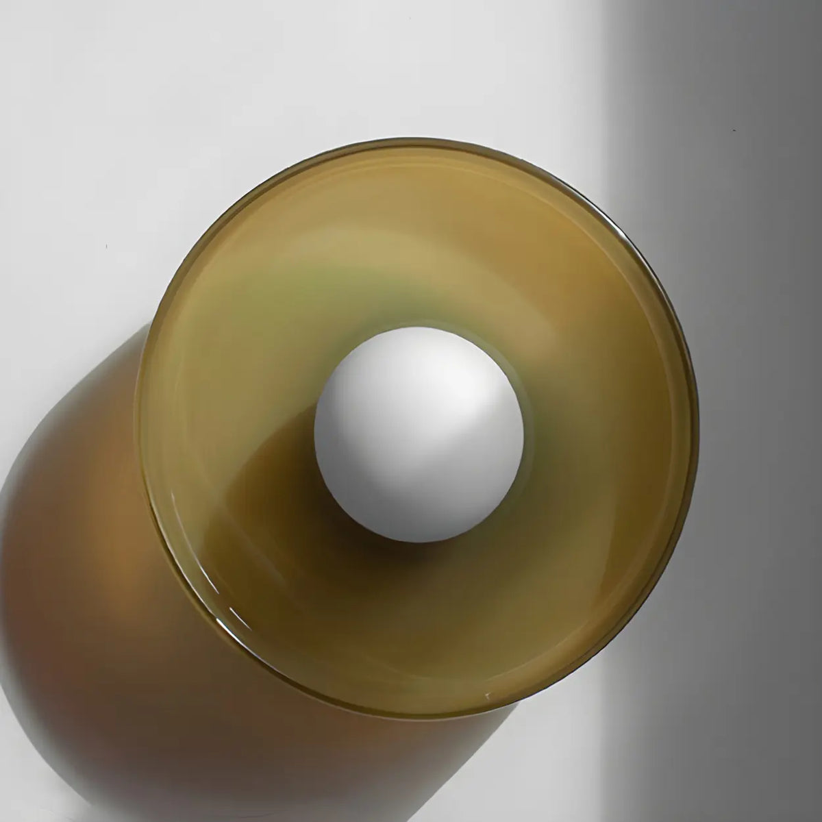 Corridor Green Barn Glass Flush Mount Ceiling Light