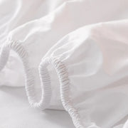 Solid Color Simple Cotton Fitted Sheet