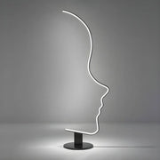 Creative Living Room Abstract Face LED Floor Lamp