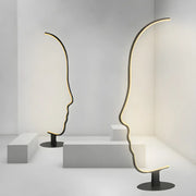 Creative Living Room Abstract Face LED Floor Lamp