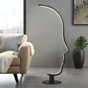 Creative Living Room Abstract Face LED Floor Lamp