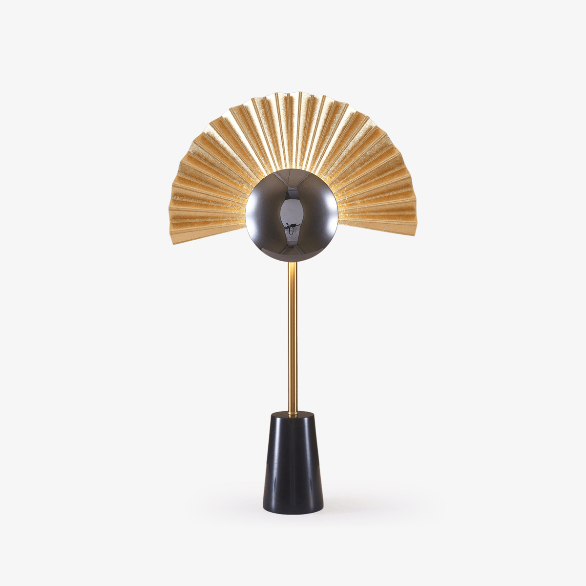 Gilded Fan Table Lamp