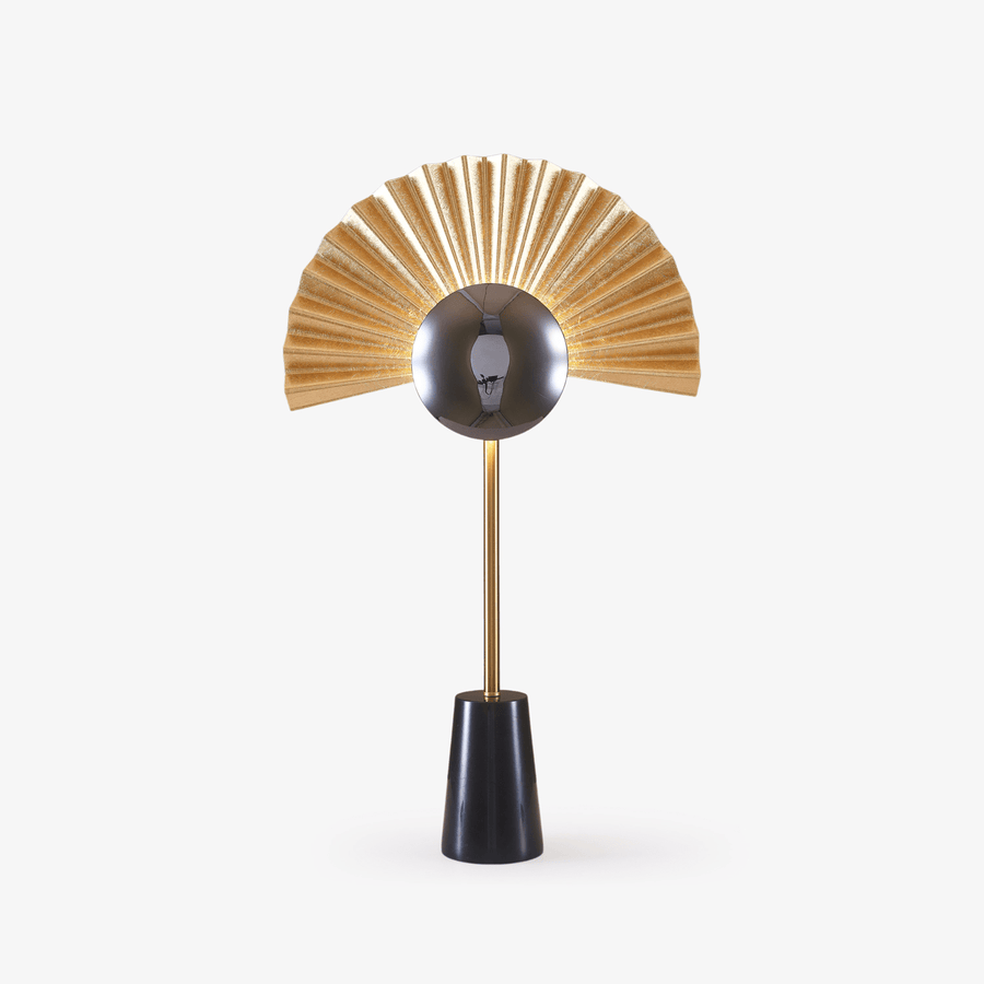 Gilded Fan Table Lamp