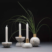 Axis Sphere Marble Candle Holder