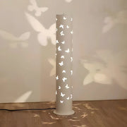 Decorative Butterfly Pattern Cylinder Metal Floor Lamp