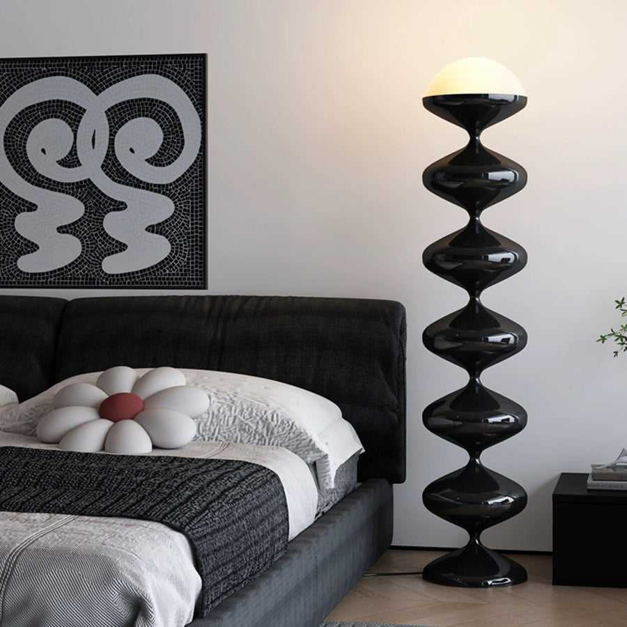 Decorative Green Dome Column Metal LED Floor Lamp
