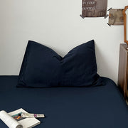 Deep Blue Ocean Minimalist Bedding Set