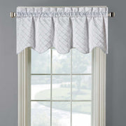 Diamond Pintuck Lined Window Valance 52"Wx17"L (Single)
