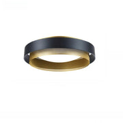 Dining Room Black Double Circle Flush Mount Light