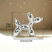 Mini Disco Balloon Dog Decor Sculpture