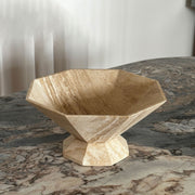 Facet Pedestal Bowl Storage Tray