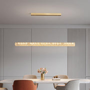 Elegant Adjustable Gold Linear Island Hanging Light