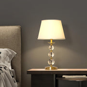 Elegant Conical Crystal Ball Base Decorative Table Lamp
