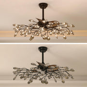 Elegant Firefly Modern Remote Ceiling Fan with Light