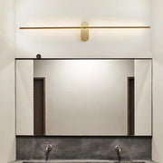 Elegant Gold Bathroom Linear Vanity Light Fixture