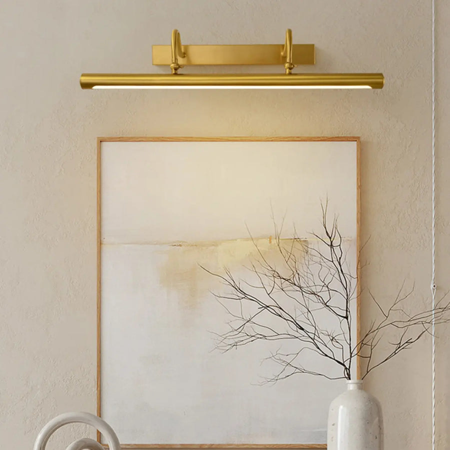 Elegant Gold Straight Linear Vanity Mirror Light