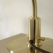Elegant Multi-Layered Silver Curved Chrome Table Lamp