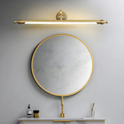 Elegant Simple Gold Linear Brass Mirror Vanity Light