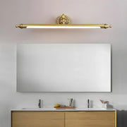 Elegant Simple Gold Linear Brass Mirror Vanity Light