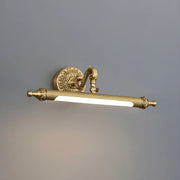 Elegant Simple Gold Linear Brass Mirror Vanity Light