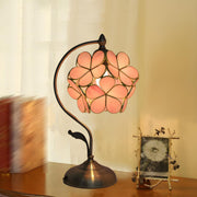 Elegant Tiffany Cherry Blossoms Ball Glass Table Lamp