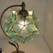 Elegant Tiffany Cherry Blossoms Ball Glass Table Lamp