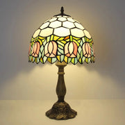 Elegant Tiffany Stained Glass Dome Decor Table Lamp