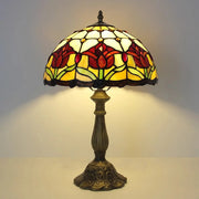 Elegant Tiffany Stained Glass Dome Decor Table Lamp