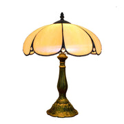 Elegant Tiffany Yellow Flower Metal Base Table Lamp